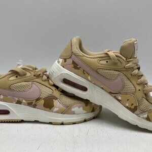 NIKE womens Air Max SC sz 8 sesame pink camo tan running shoes DX3733-200